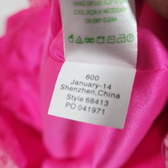 lilly pulitzer Payton floral organza Dress 8 NWT Pop Pink Strapless sweetheart - Picture 16 of 16